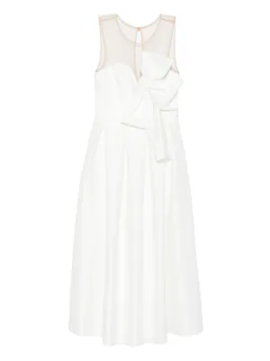 long ivory dress with sleeves Ivory Long Sleeve Draped Gown 6 / Ivory main image 1