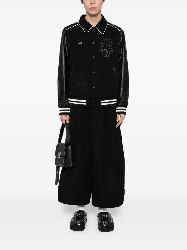 BAPE BLACK *A BATHING APE® スタジアムジャンパー | ブラック