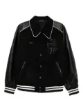 BAPE BLACK *A BATHING APE® logo-varsity jacket