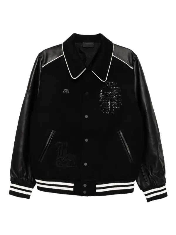 A Bathing Ape スタジャン ブラック　極良品 A BATHING APE（アベイシングエイプ）の「BAPE BASEBALL JACKET