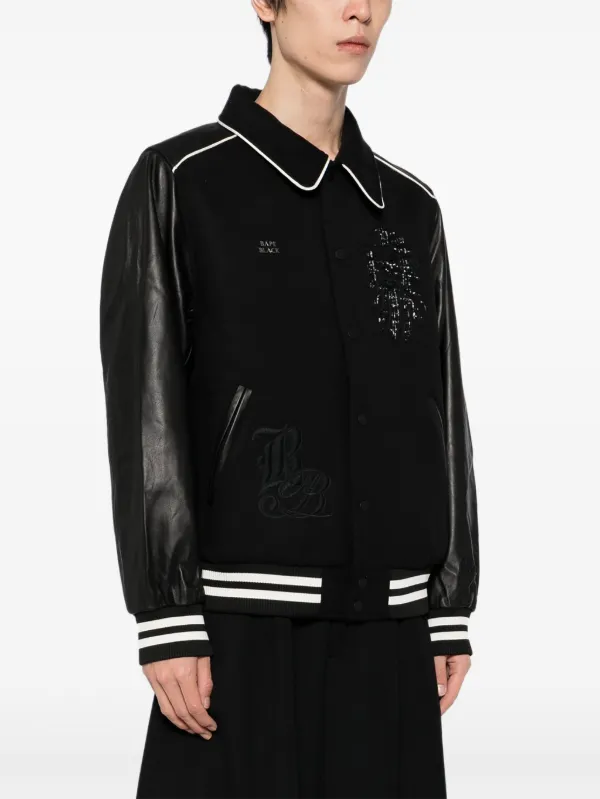 BAPE BLACK *A BATHING APE® スタジアムジャンパー | ブラック