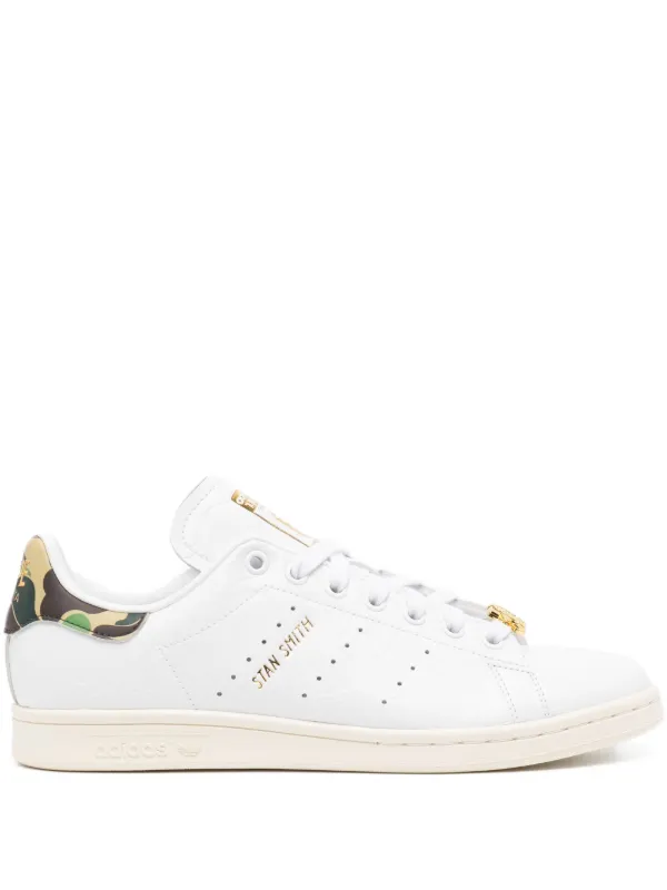A BATHING APE® x Adidas Stan Smith Trainers | White | FARFETCH JO