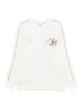 BAPE BLACK *A BATHING APE® logo-embroidered sweatshirt - Neutrals