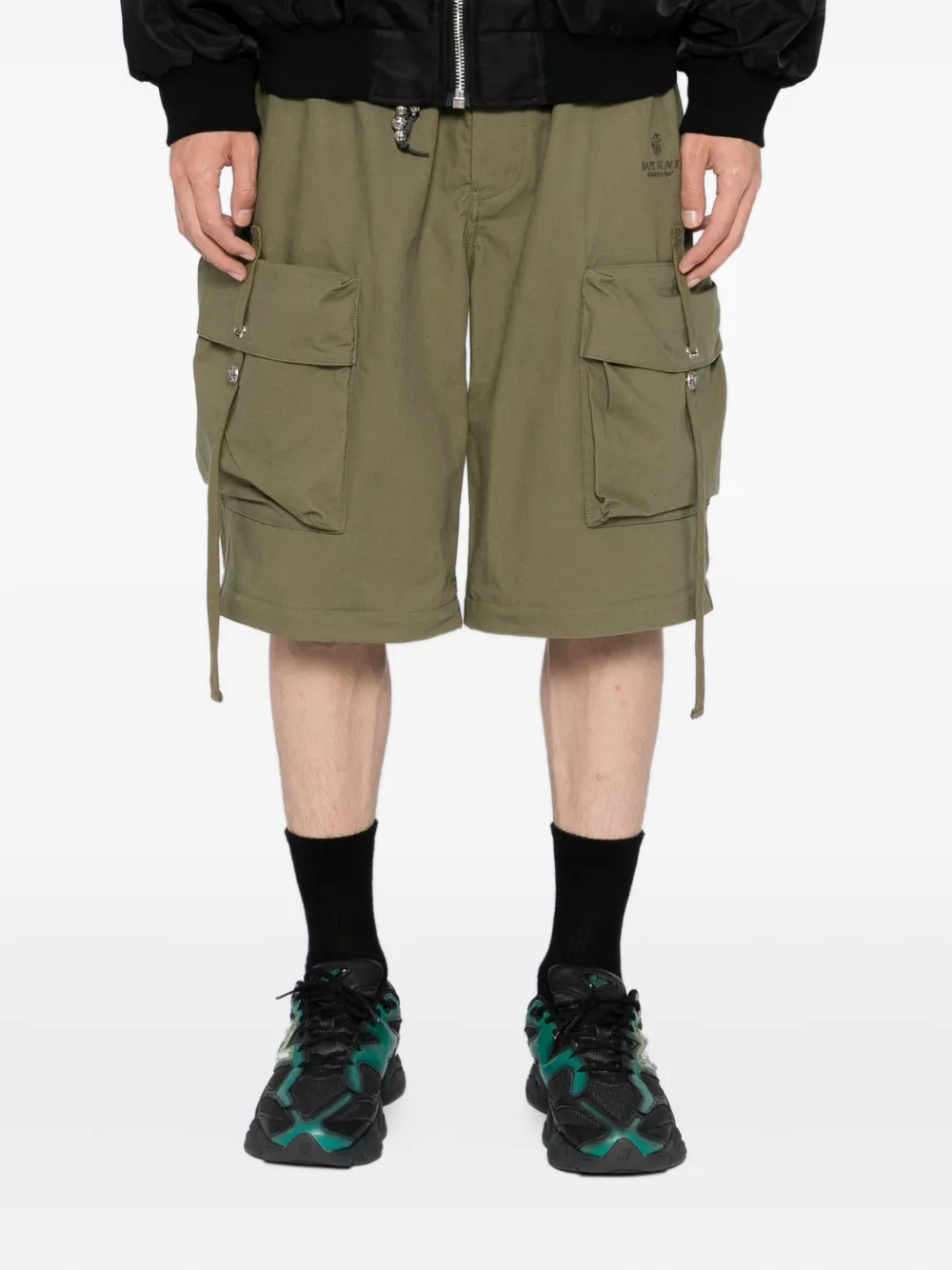 cargo wide-leg trousers
