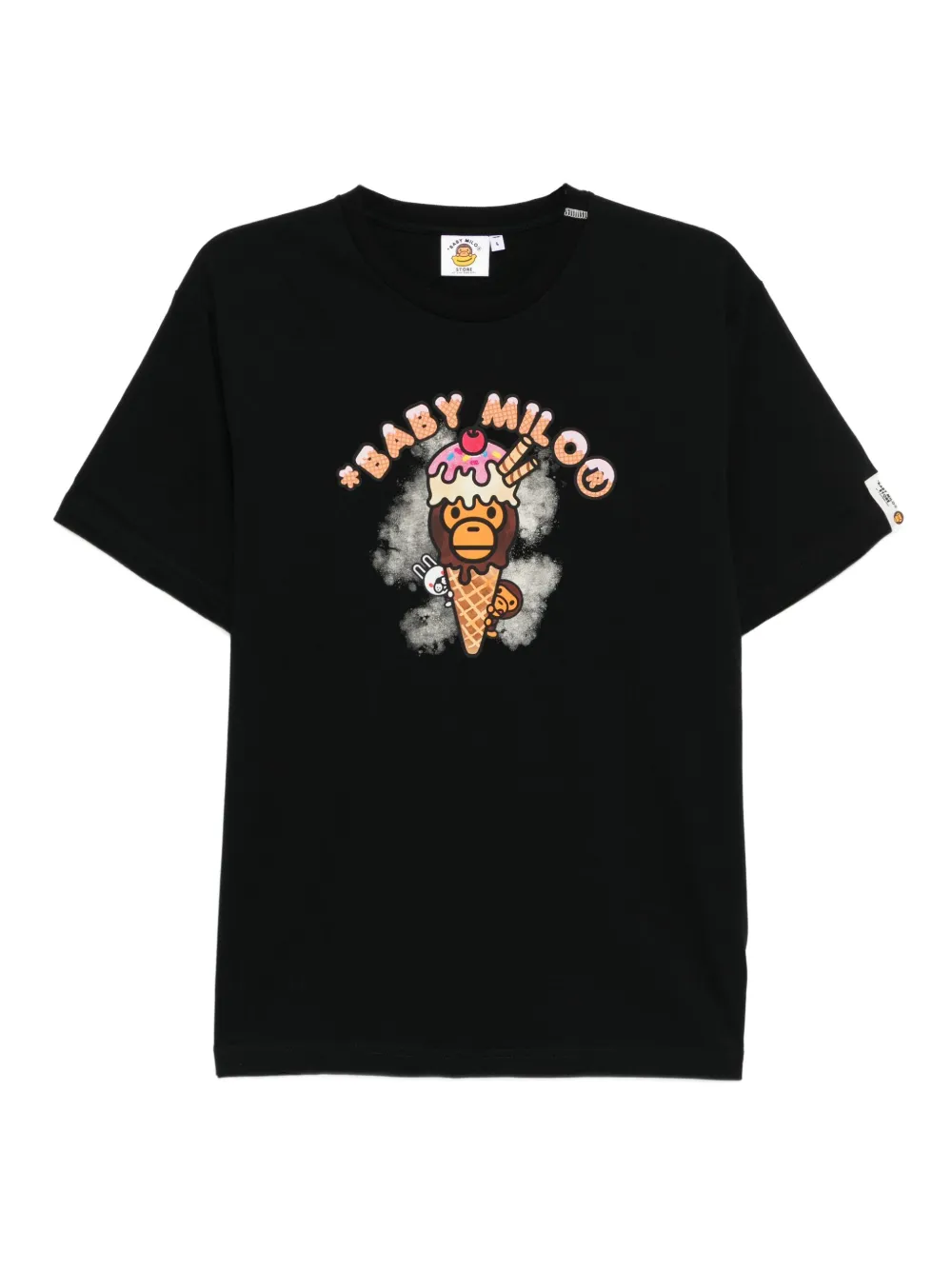 *baby Milo® Store By *a Bathing Ape® Graphic-print T-shirt In Black