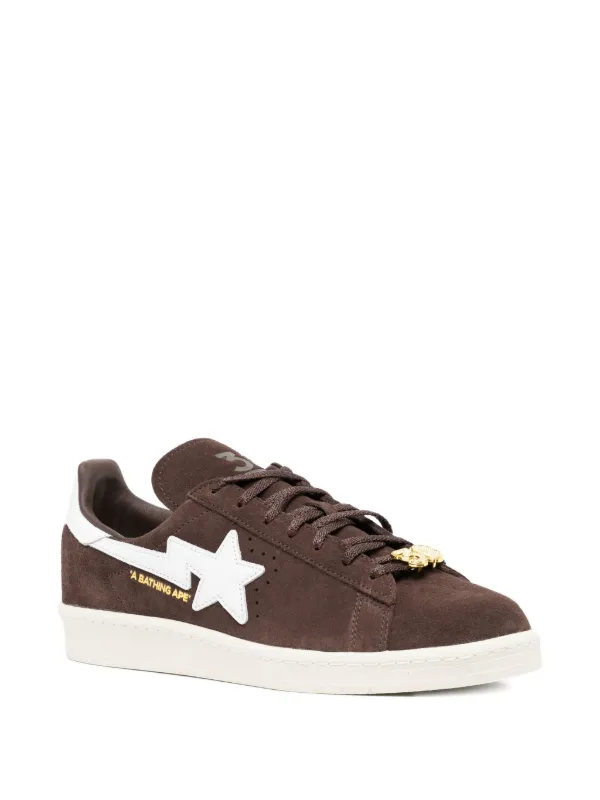 A BATHING APE® x Adidas Stan Smith Trainers | Brown | FARFETCH