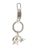 BAPE BLACK *A BATHING APE® star-embellished keychain - Silver