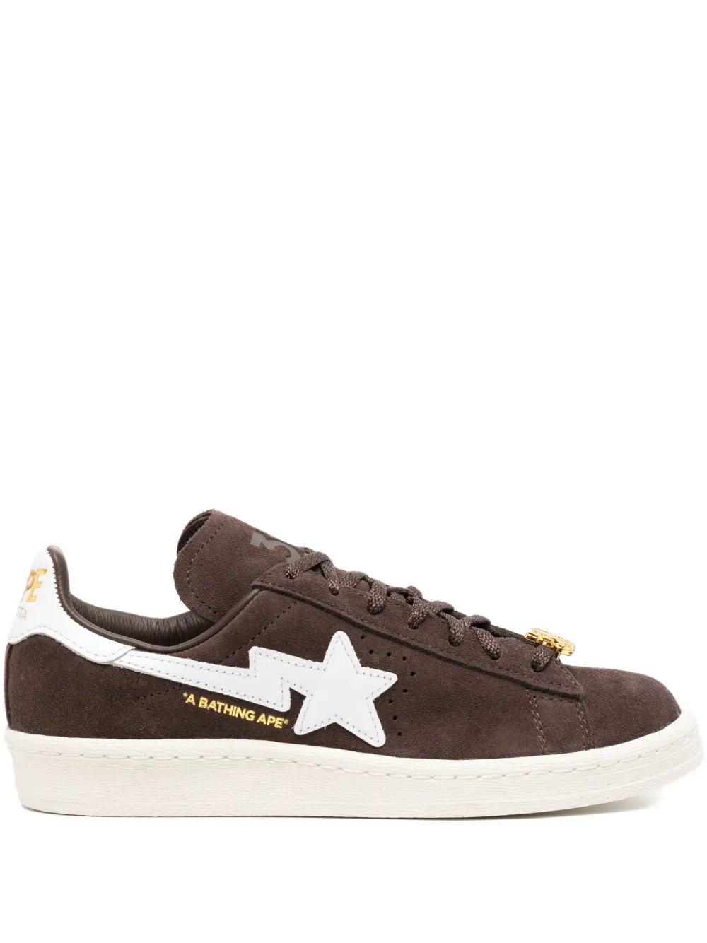 A BATHING APE x Adidas campus trainers Brown