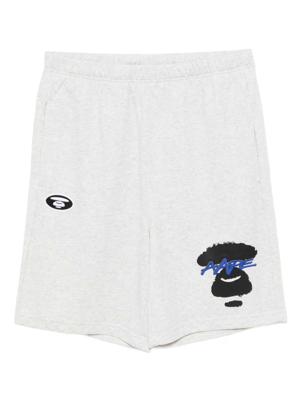 embroidered-logo shorts