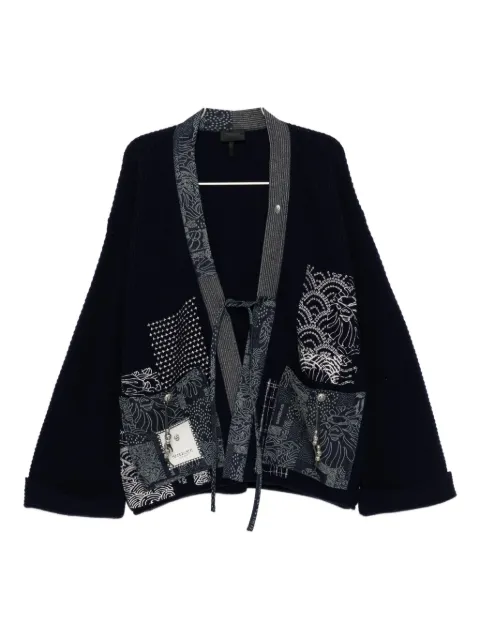 BAPE BLACK *A BATHING APE® patchwork cardigan