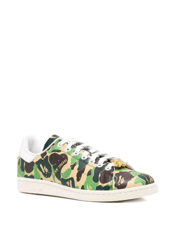 A BATHING APE® x Adidas Stan Smith スニーカー | グリーン | FARFETCH JP