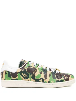 A BATHING APE® x Adidas Stan Smith Trainers | Brown | FARFETCH