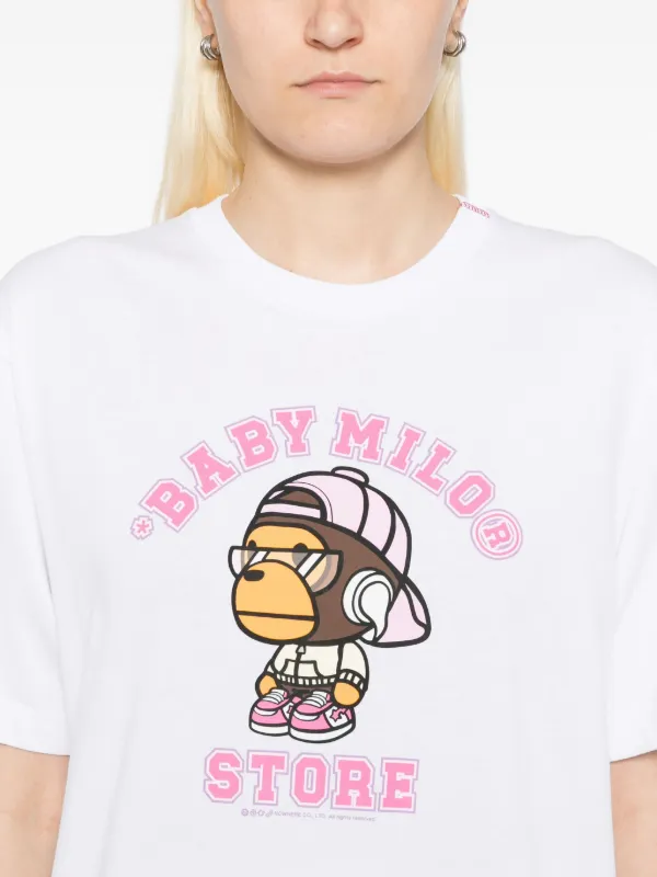 エイプ 猿人 ホワイトBABY MILO Tシャツ ホワイト エイプ 猿人 ホワイトBABY MILO Tシャツ ホワイト