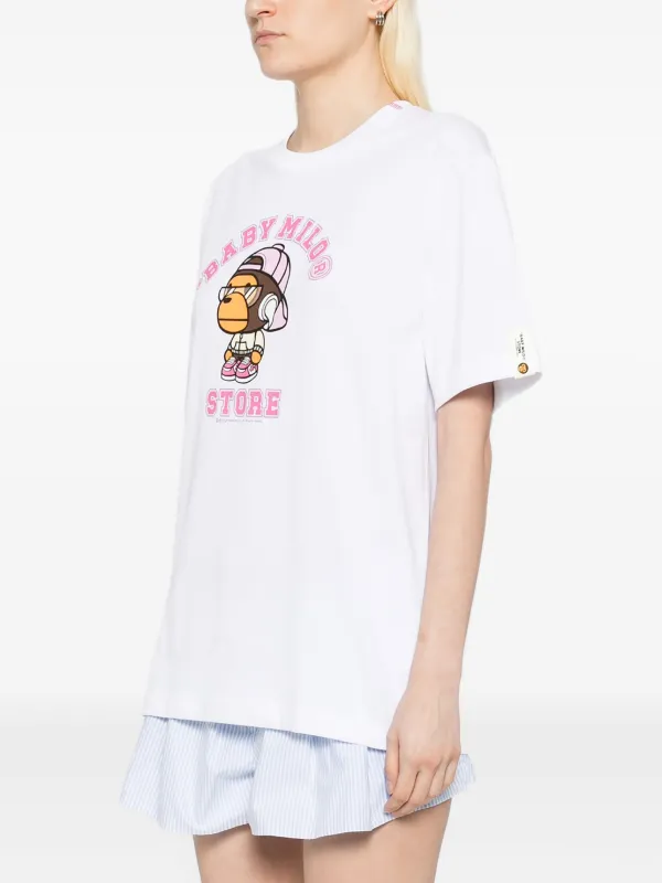 BABY MILO ホワイト Tシャツ APE BAPE X E.T. 】BABY MILO L/S TEE | bape.com
