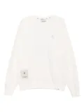 BAPE BLACK *A BATHING APE® logo-embroidered sweatshirt - Neutrals