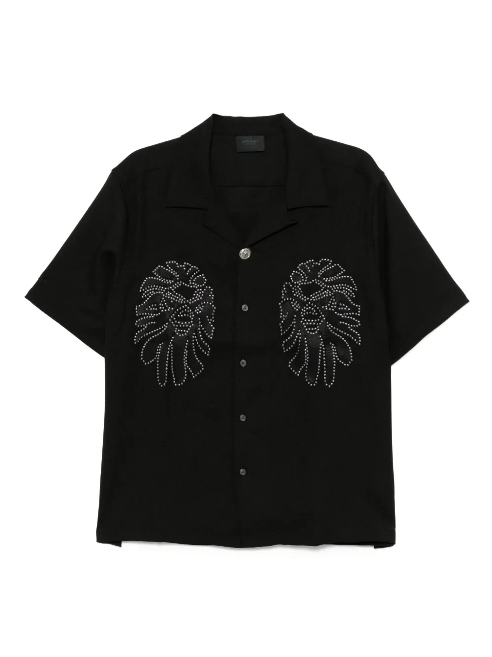 Bape Stud-embellished Shirt In Black