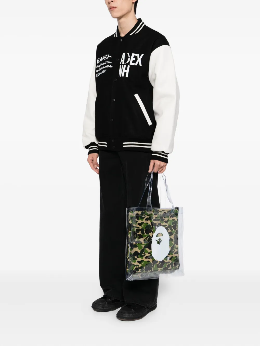 A BATHING APE Grote shopper Groen