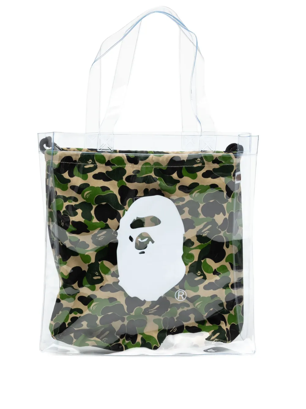 A BATHING APE Grote shopper Groen