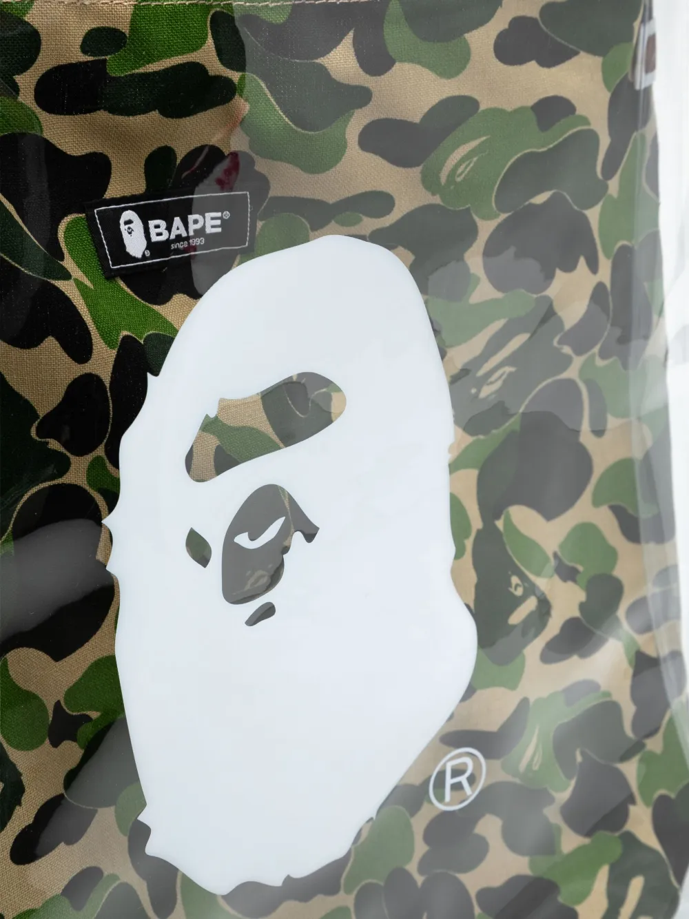 A BATHING APE Grote shopper Groen