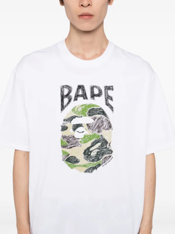 A BATHING APE® グラフィック Tシャツ | ホワイト | FARFETCH JP