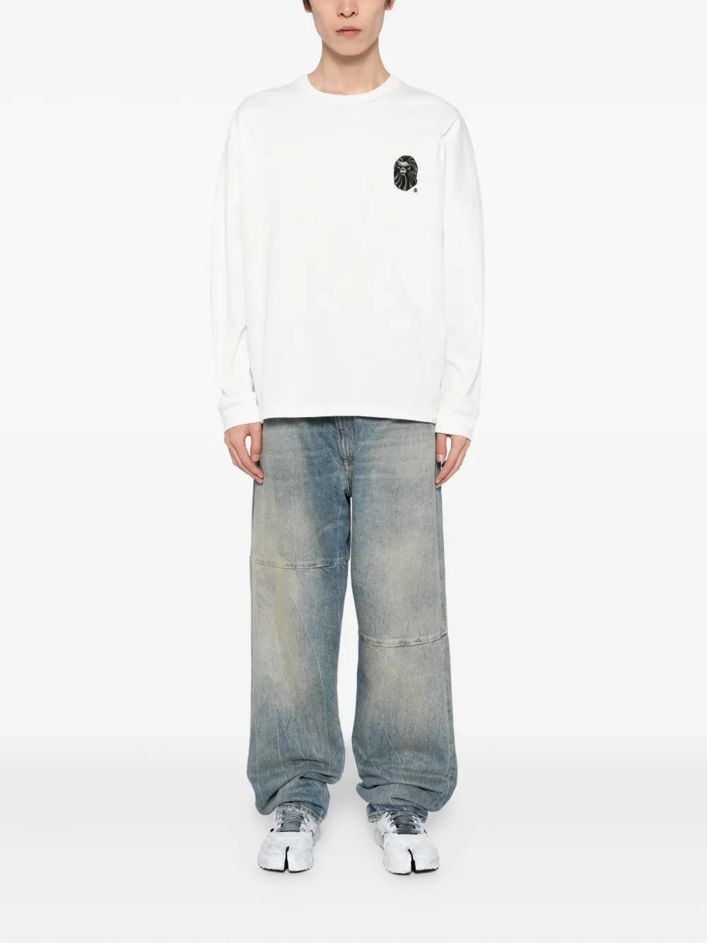 BAPE BLACK *A BATHING APE Katoenen T-shirt - Beige