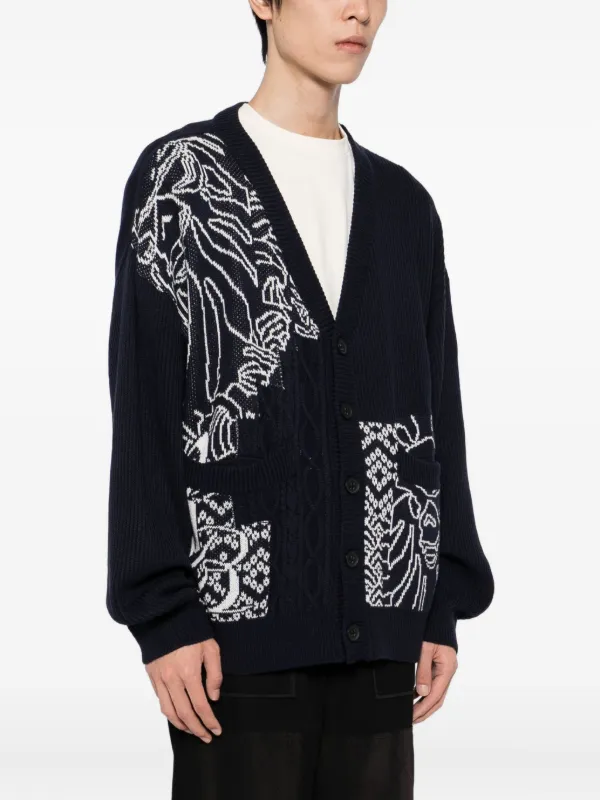 A BATHING APE® ロゴ カーディガン | ブルー | FARFETCH JP