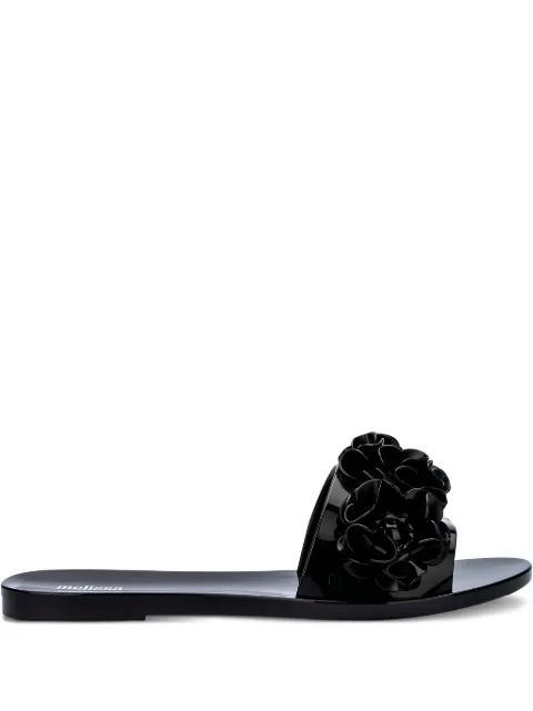 Melissa floral-embellished slides