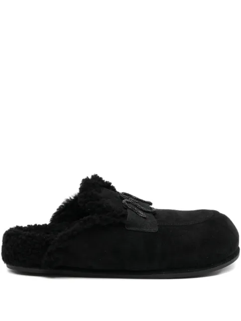 René Caovilla crystal-embellished mules