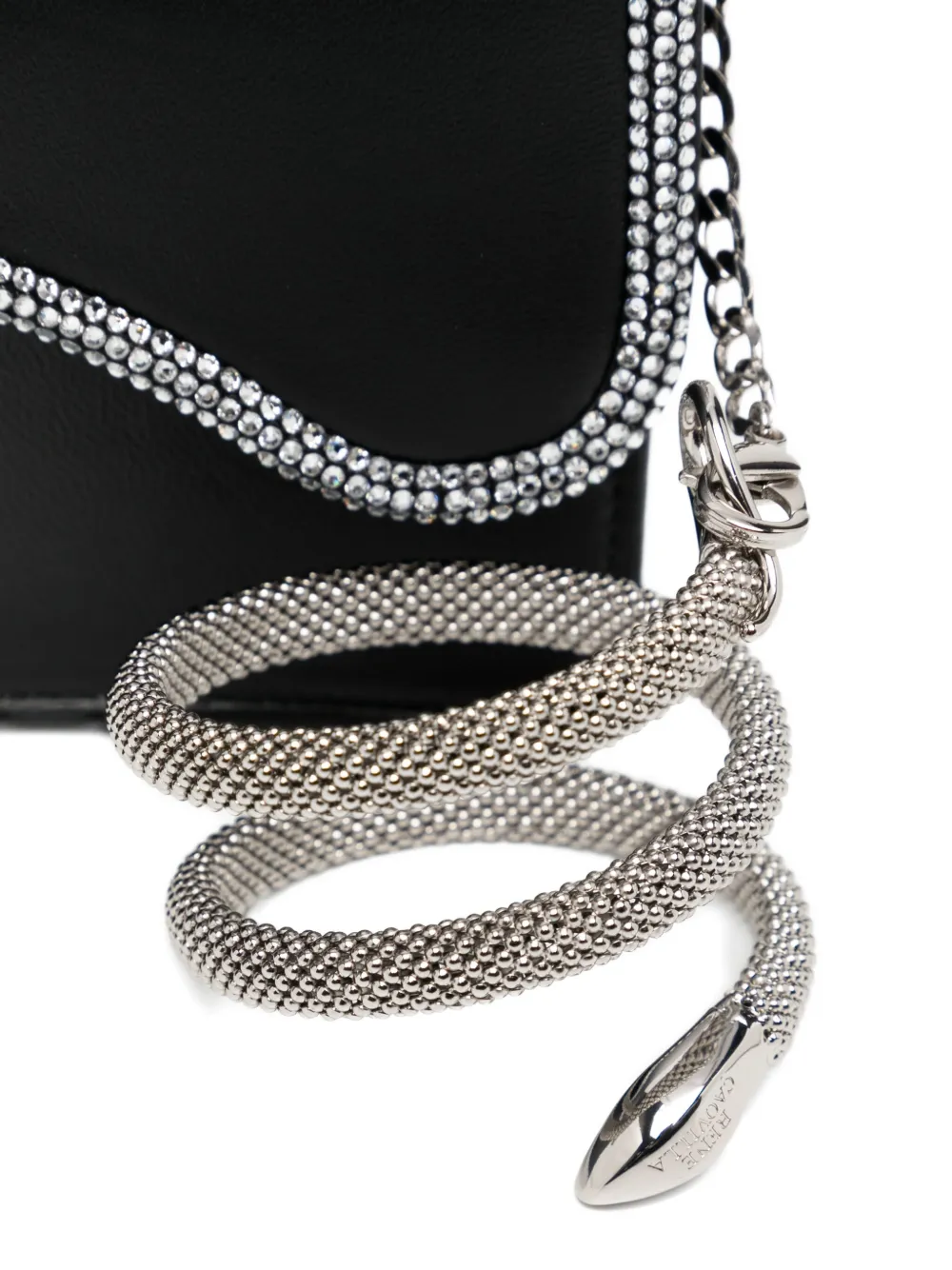 René Caovilla Onda clutch Zwart