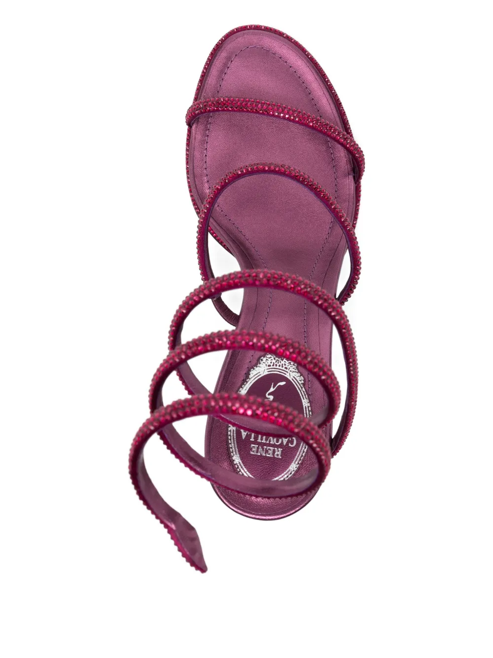 René Caovilla 80mm Cleo Sandals In Pink