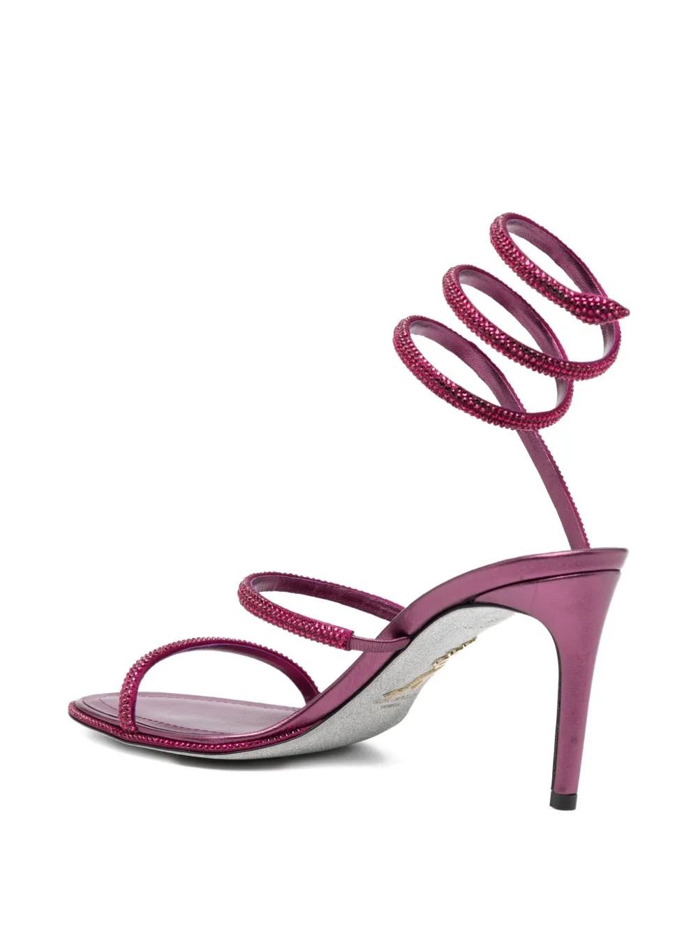 René Caovilla 80mm Cleo Sandals In Pink