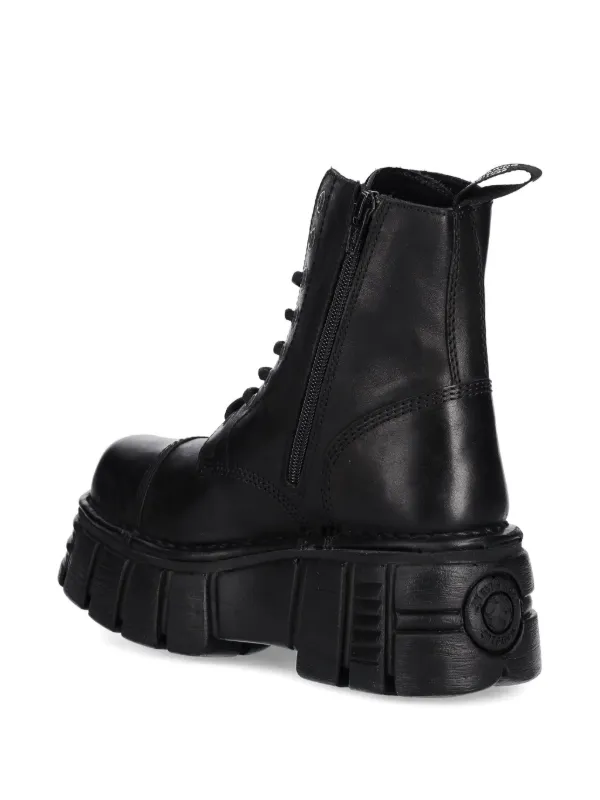 NEW ROCK チャンキーソール ブーツ | ブラック | FARFETCH JP