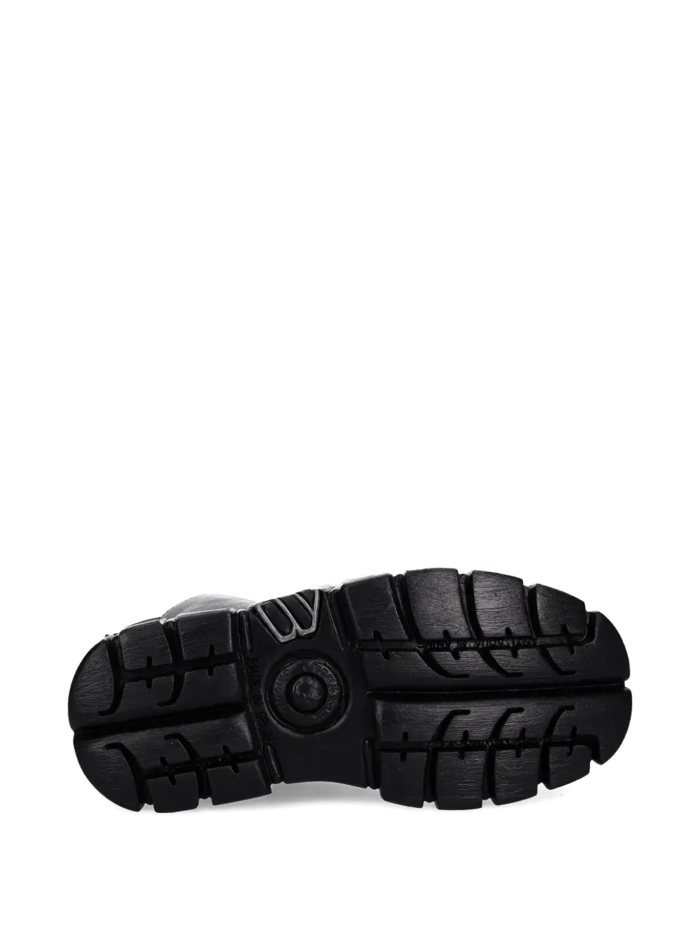 NEW ROCK lace-up chunky-sole boots Black