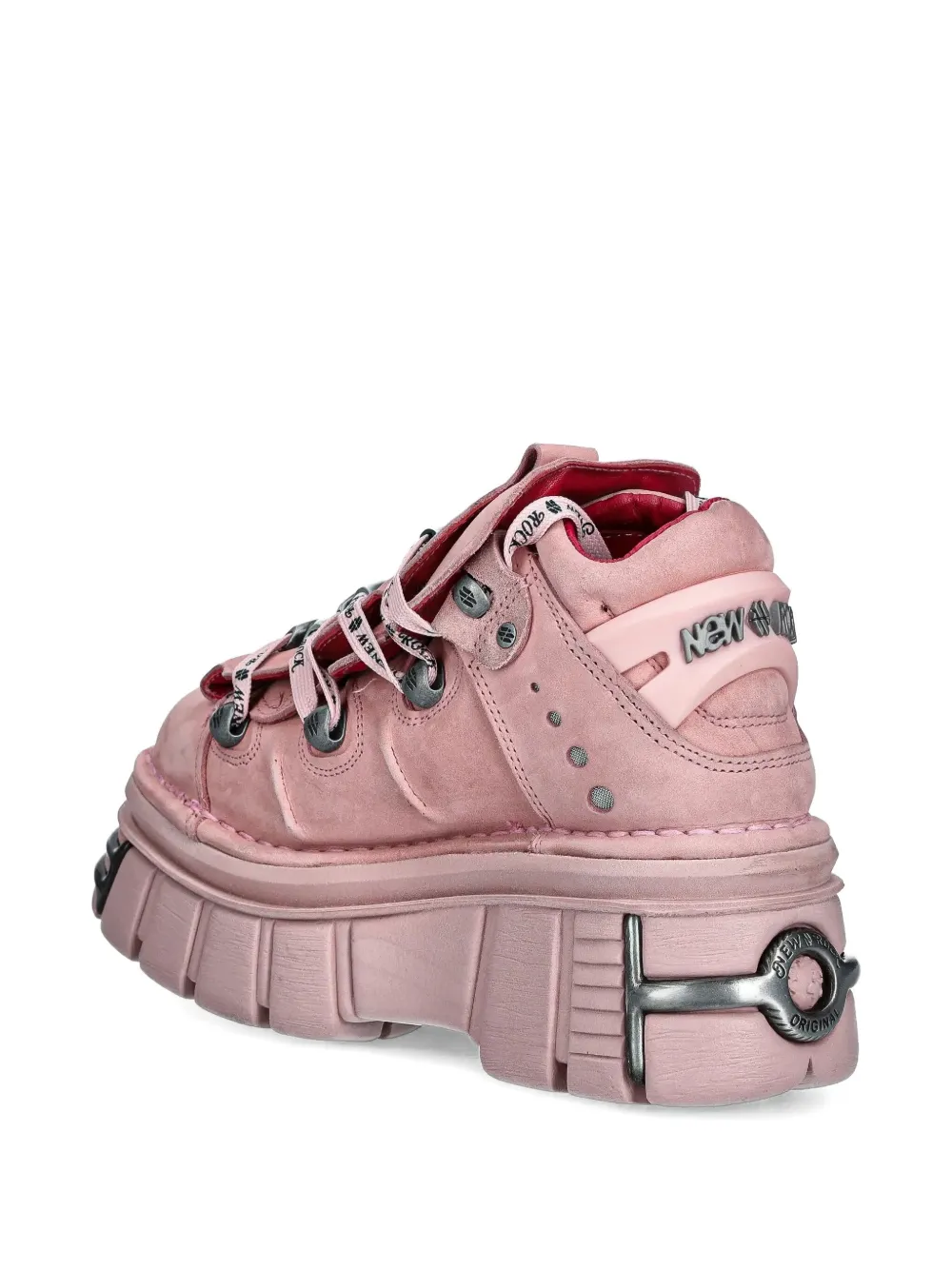 NEW ROCK M-106-C158 lace-up platform trainers Pink