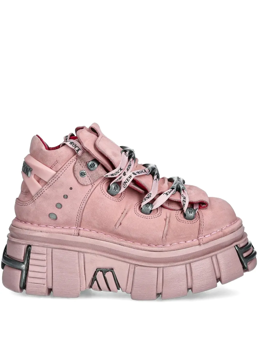 NEW ROCK M-106-C158 lace-up platform trainers Pink