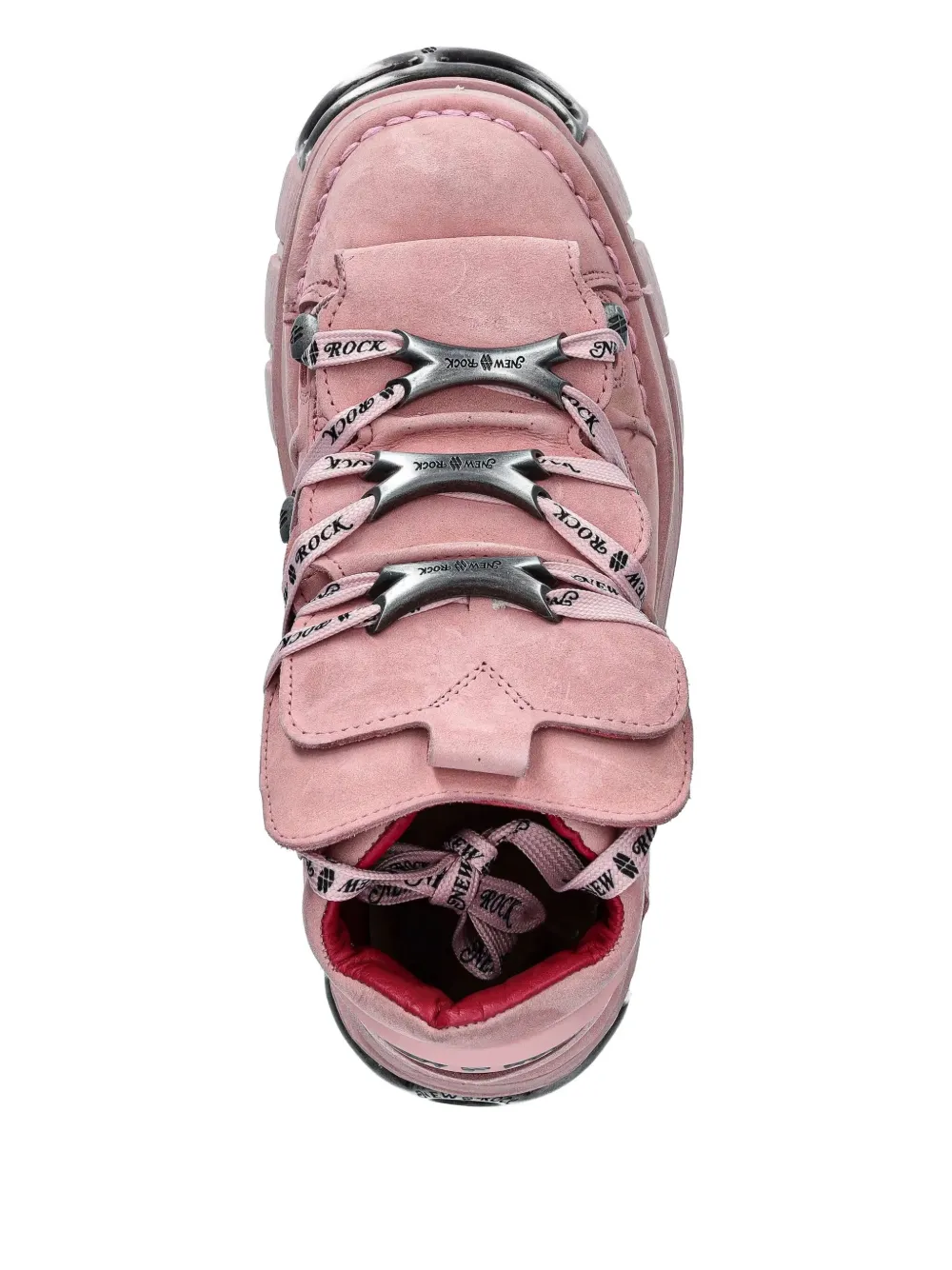 NEW ROCK M-106-C158 lace-up platform trainers Pink