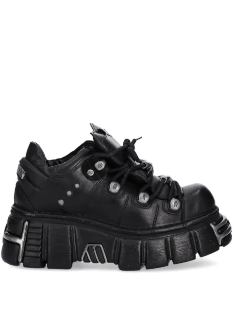 NEW ROCK M-120N-C26 lace-up platform trainers