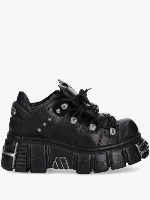 NEW ROCK M-120N-C26 lace-up platform trainers