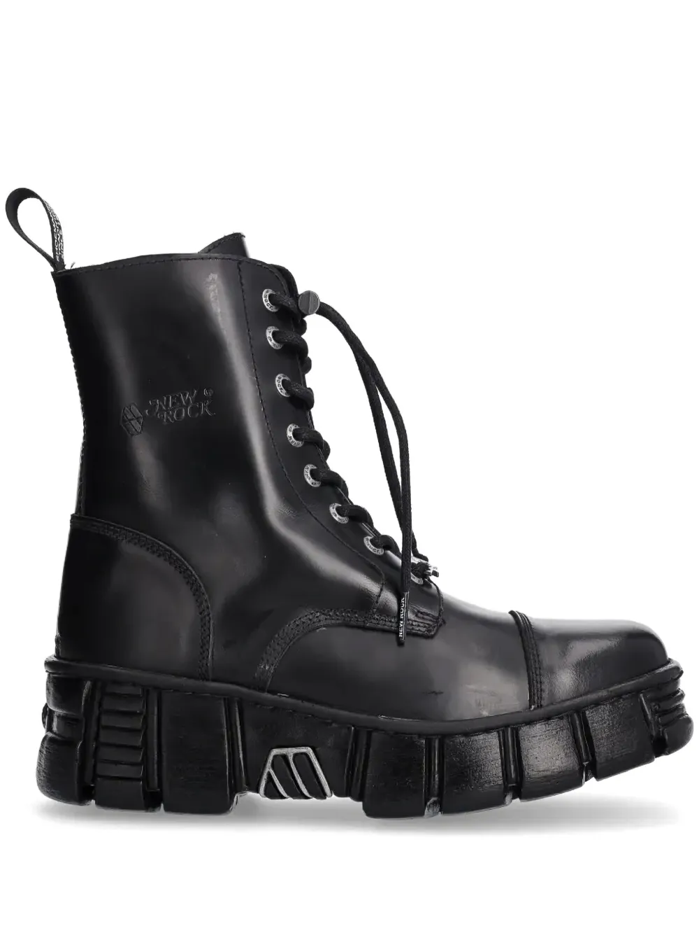 NEW ROCK M-WALL126N-C1 lace-up boots Black