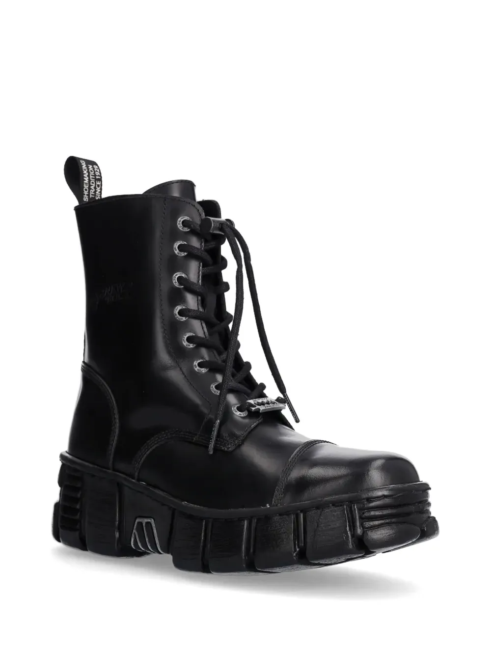 NEW ROCK M-WALL126N-C1 lace-up boots Black