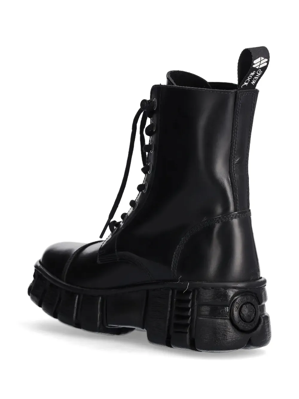 NEW ROCK M-WALL126N-C1 lace-up boots Black