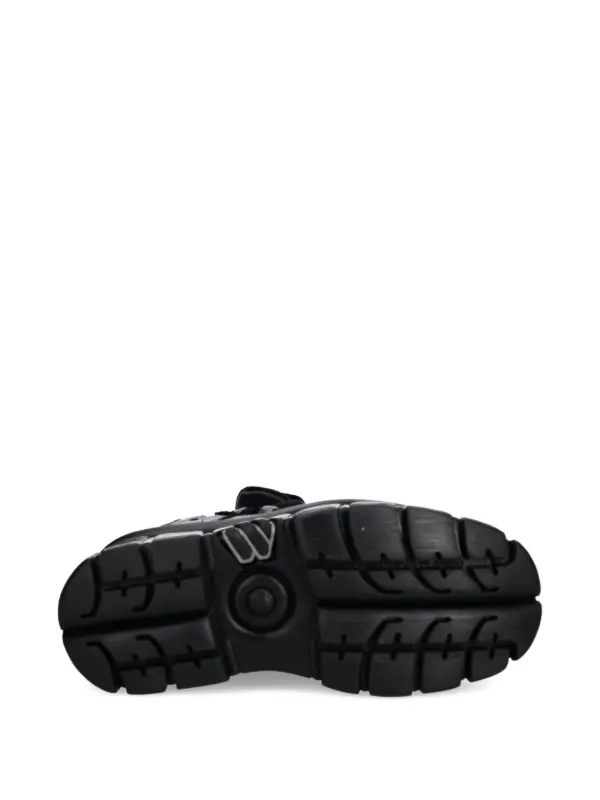 NEW ROCK Platform lace-up Trainers | Black | FARFETCH
