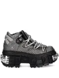 NEW ROCK metallic-accents platform sneakers - Black