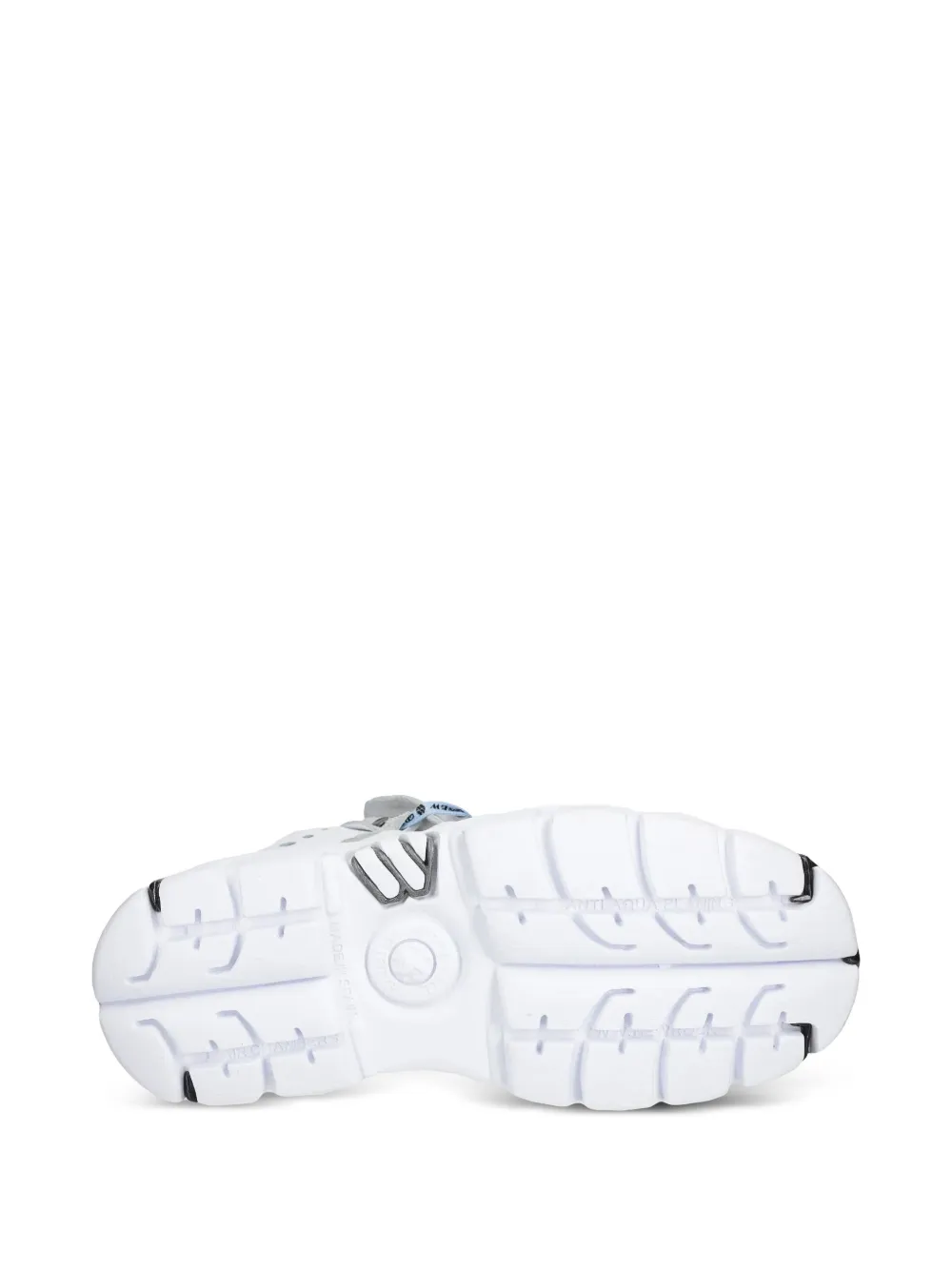 NEW ROCK branded-laces platform sneakers White