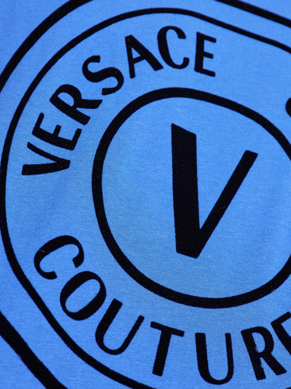 Versace Jeans Couture logo-print T-shirt Blauw