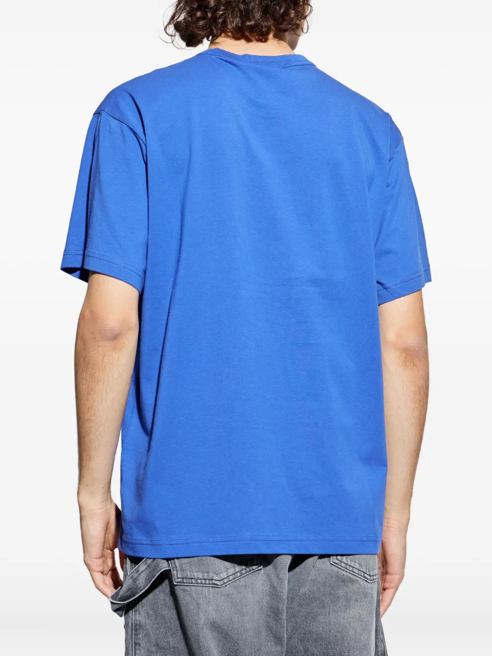 Versace Jeans Couture logo-print T-shirt Blauw