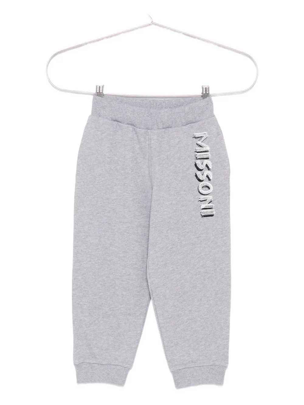 Missoni Kids sequin-embellished tracksuit bottoms Grijs