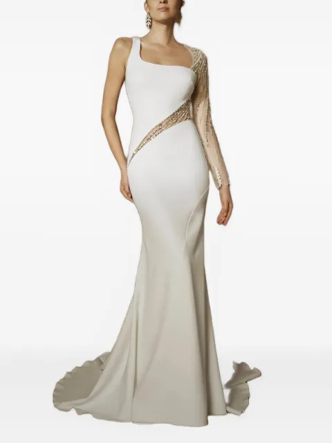 PRONOVIAS PARTY EDIT Eartha bead-embellished bridal dress