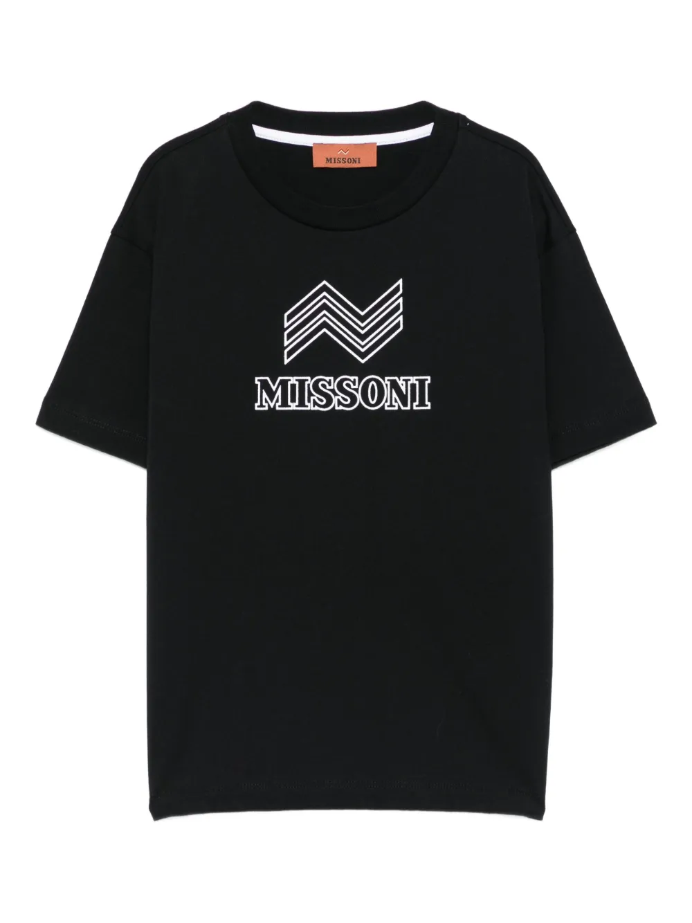 Missoni Kids chevron-logo t-shirt | Black | Image 1