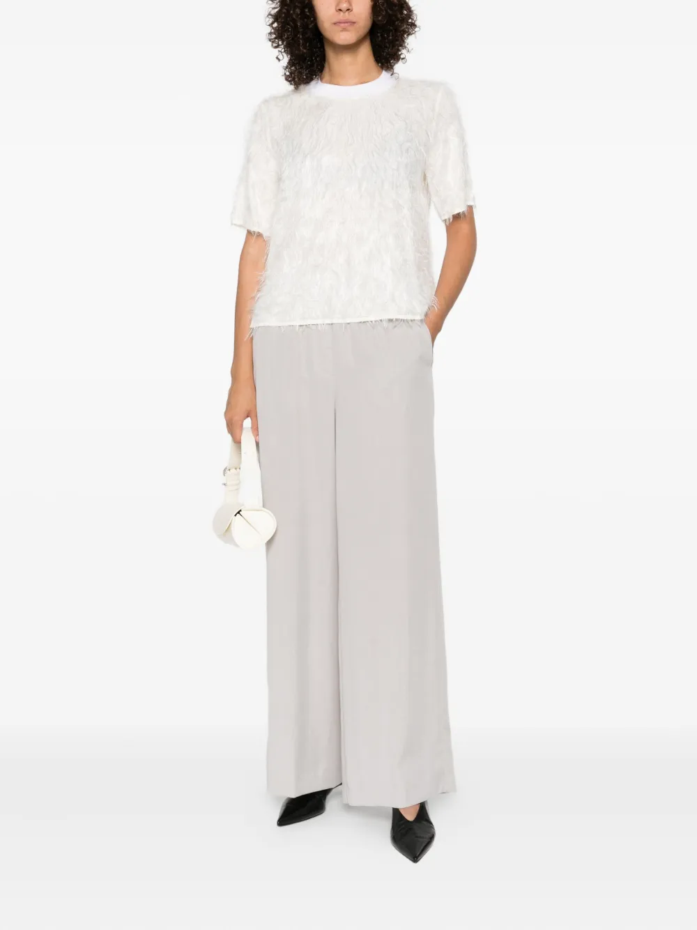 Peserico elastic-waist trousers Grijs